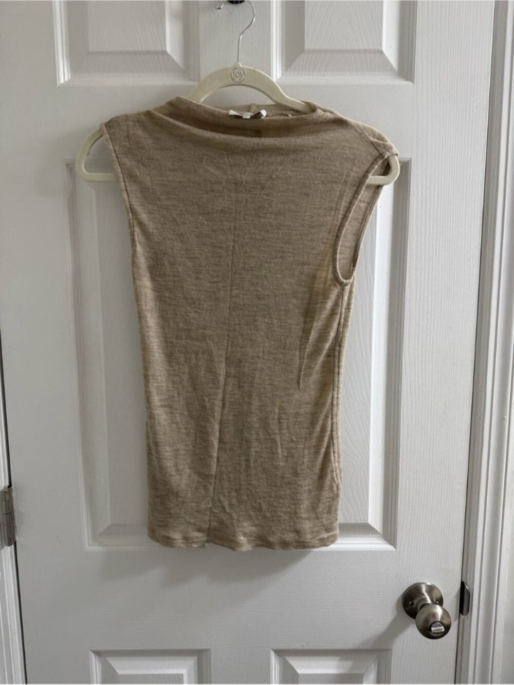 percent WoolSleeveless Crewneck Tank Top